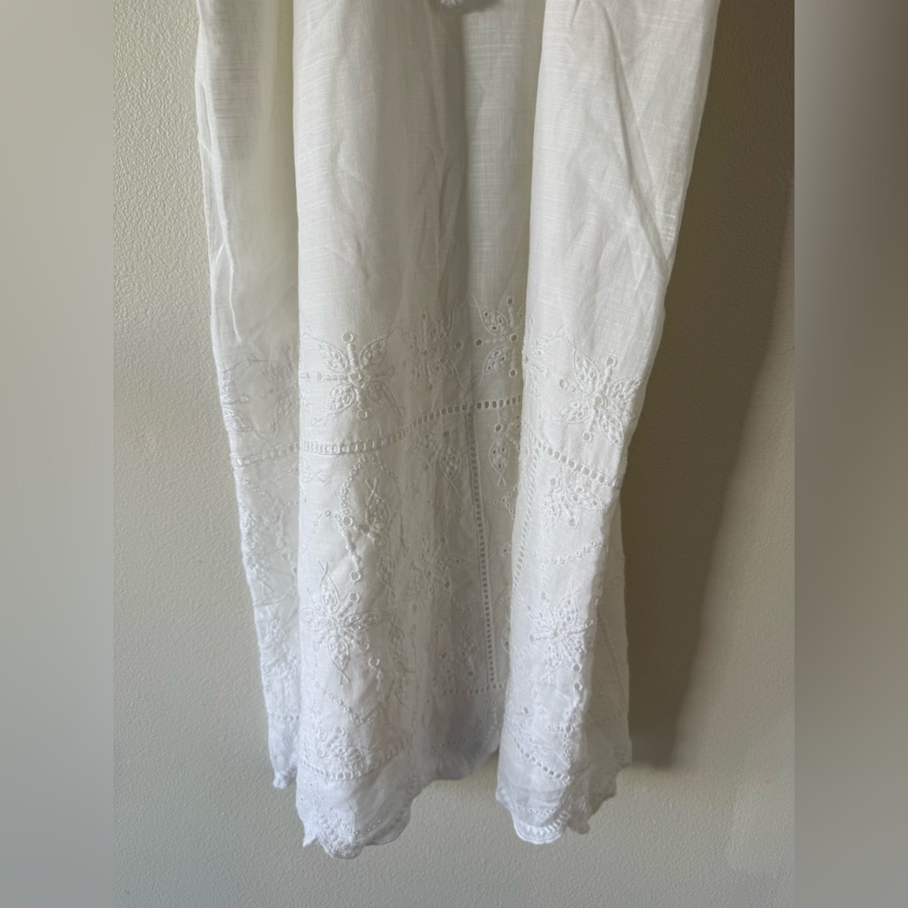 Vineyard Vines White Sleeveless Midi Dress - Picture 6 of 9